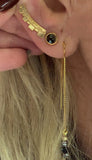 עגיל  סטרינג קיוב | Cube string earring