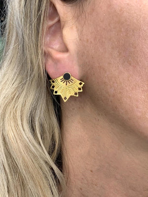 זוג עגילי פרש פלור  | Fresh  Florwer Earrings