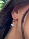 חישוק לגו מעוין | Rhombus Lego Earring