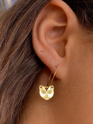 חישוקי פנתר   | A pair of leopard hoops