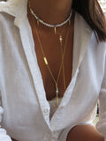 שרשרת לונג קיוב | Long Cube necklace