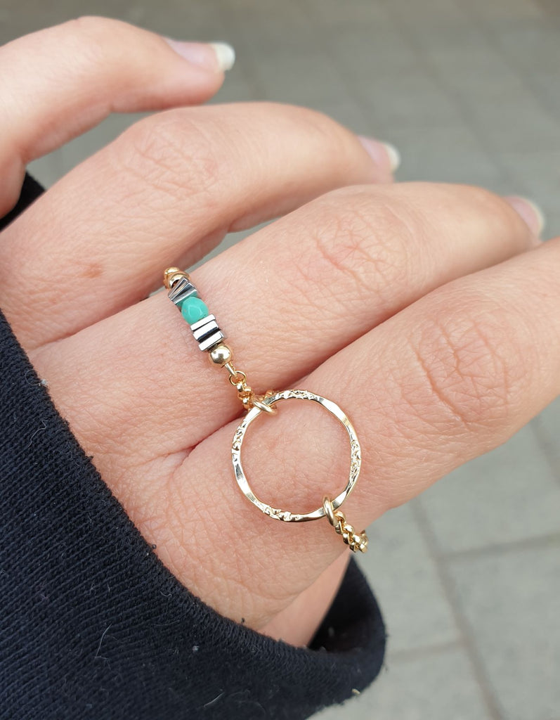 טבעת עיגול חלול  | Hollow circle ring