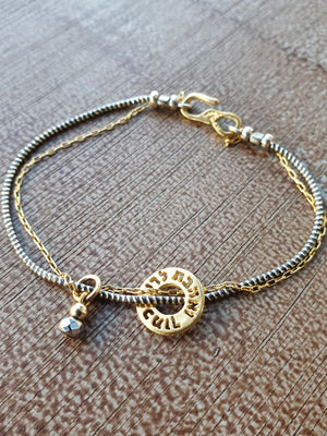 צמיד כפול ואהבת לרעך כמוך | Double Bracelet LOVE YOUR NEIGHBOR AS YOURSELF