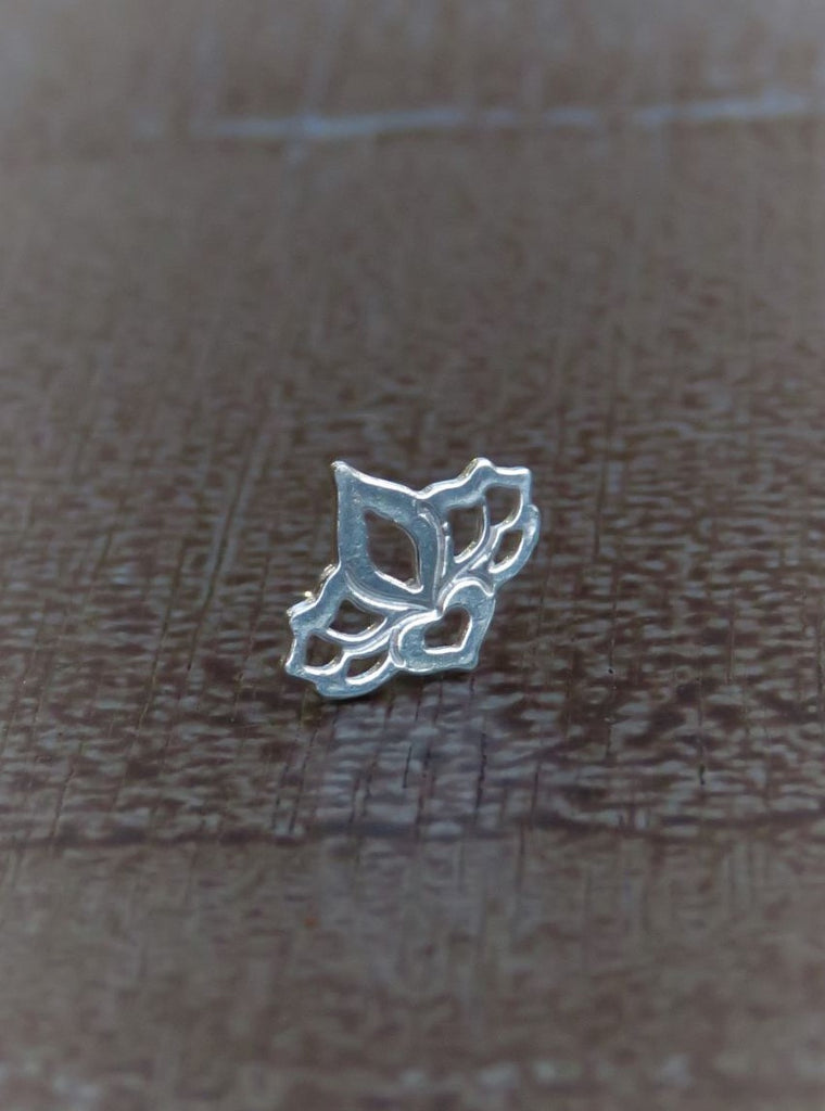 עגיל צמוד לוטוס | Lotus stud earring