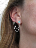 עגיל לגו עיגול כפול | Double round Lego earring