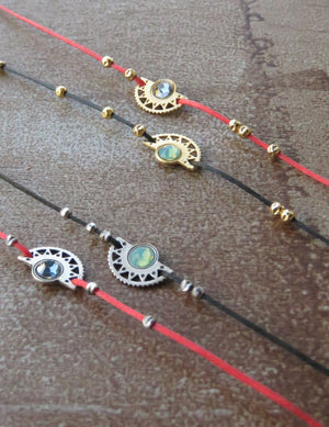 צמיד סטרינג מונסאן | Moon sun string bracelet