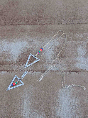 שרשרת עניבת משולשים | Triangle Tie Necklace