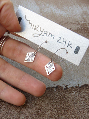 חישוקי מעוין שבטי | Tribal Rhombus Hoops