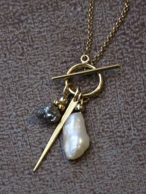 שרשרת לוק פרל | Pearl lock necklace
