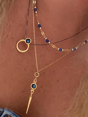 שרשרת לונג לגו עגול | Long round Lego necklace