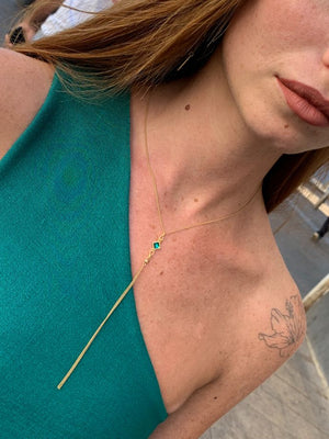 שרשרת עניבת לגו מעוין | Lego Diamond tie necklace