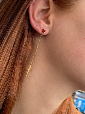 עגיל משי | Silk earring