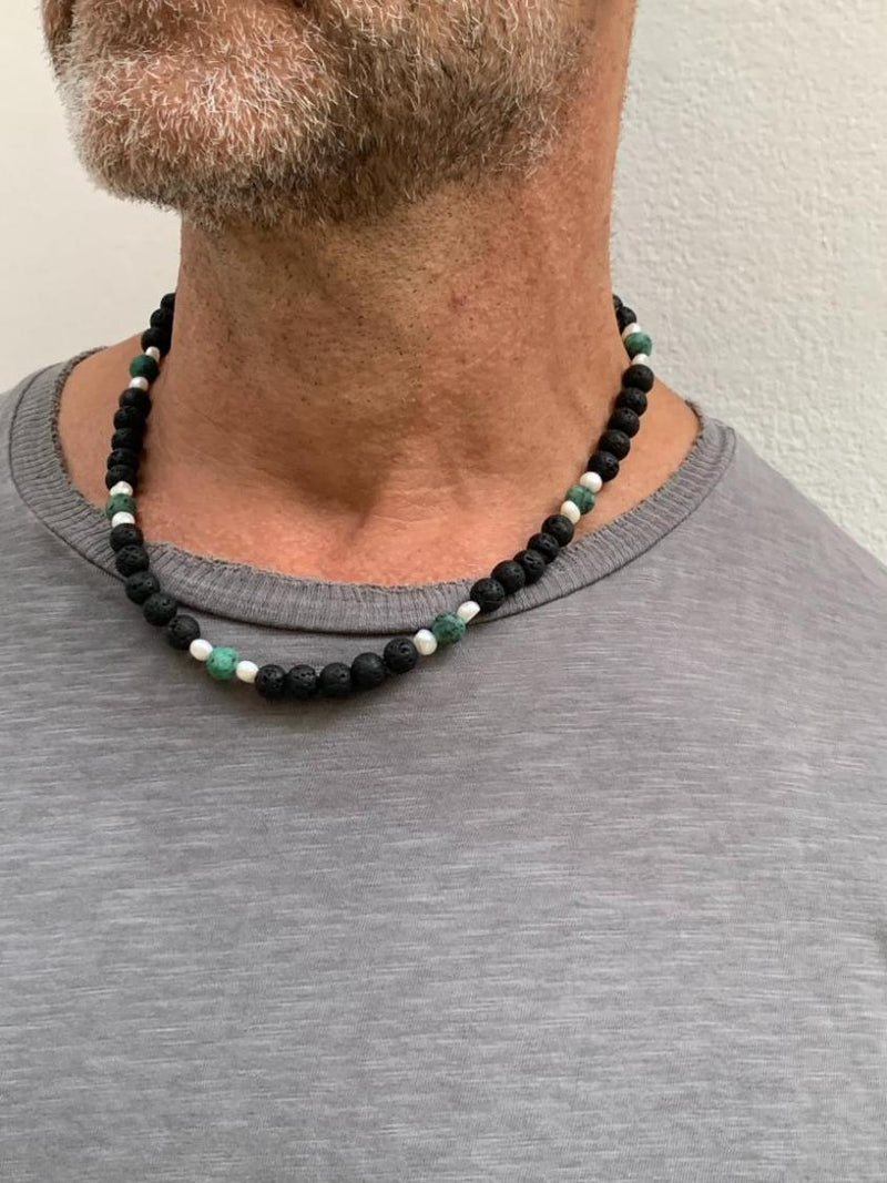 שרשרת בלאק טורקיז  | Black Coral Necklace