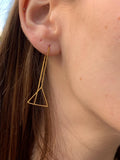 עגיל לופ משולש | Triangle loop earring