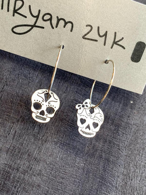 חישוקי גולגולות   | skull hoops
