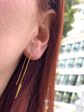 עגיל סטרינג ספייק | Spike  string Earring