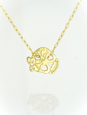 שרשרת גולגולת  מיניסקול בת בייסיק | Basic Mini Skull Necklace