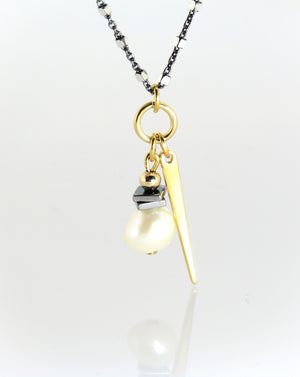 שרשרת דיפ פרל | Deep pearl necklace