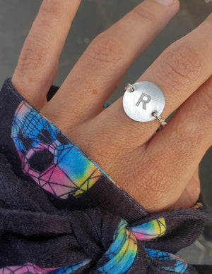 טבעת מטבע אות | Signal coin ring