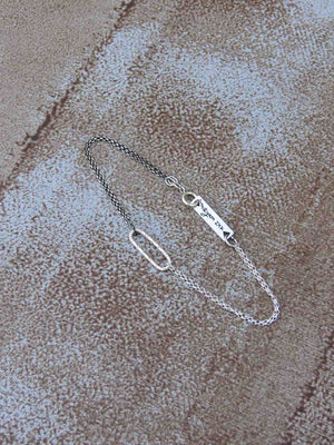 צמיד אובל  | Black & White Oval Bracelet