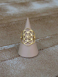 טבעת פרח החיים | Flower Of Life Ring