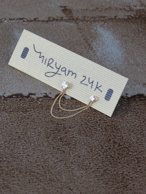 עגיל דאבל סטאר | Double Star Earring