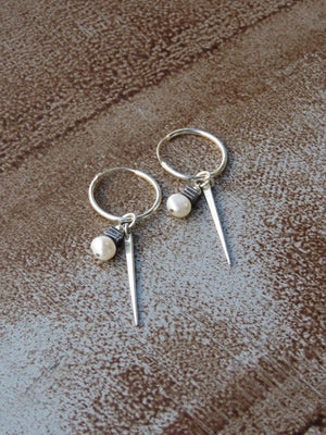 חישוקי ספייק פרל | Spike Pearl hoops