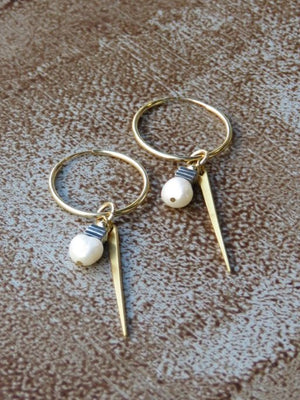 חישוקי ספייק פרל | Spike Pearl hoops