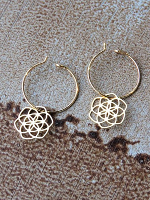 חישוקי פרח החיים   | The Flower of life  Hoops