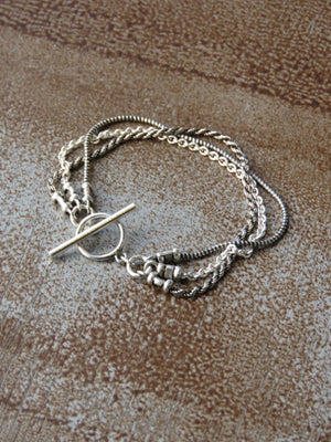 צמיד טריפל כסף | Triple Silver Bracelet