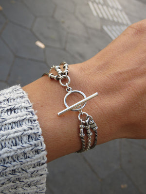 צמיד טריפל כסף | Triple Silver Bracelet
