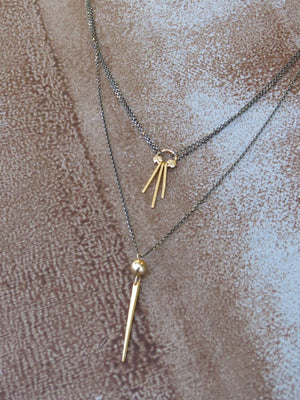 שרשרת דאבל ספייק | Double Spike Necklace