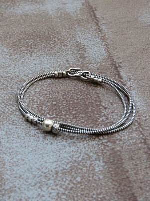 צמיד שרשרת מיקס כסף    |  Silver Mix Necklace  Bracelet