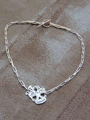 שרשרת ענק גולגולת בת | Giant necklace skull girl