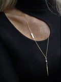 שרשרת לונג קיוב | Long Cube necklace