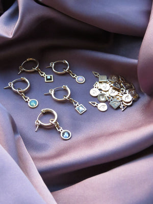 עגיל חישוק מיני לגו | Lego Mini Hoop Earring