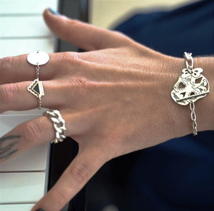 טבעת מטבע אות | Signal coin ring